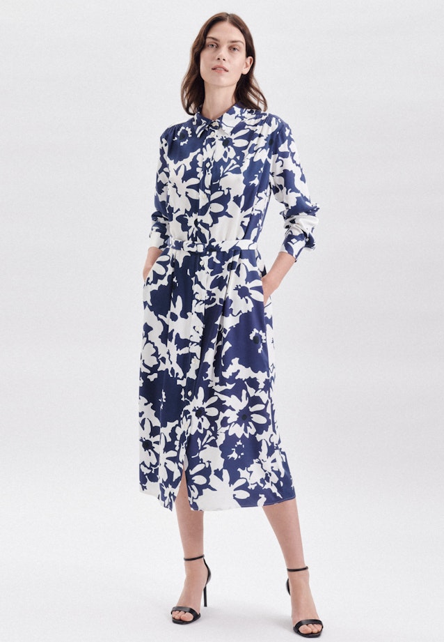 Dress Floral in Medium Blue |  Seidensticker Onlineshop