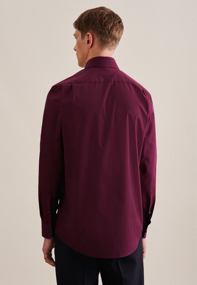 Non-iron Poplin Business Shirt in Regular with Kent-Collar in Rot |  Seidensticker Onlineshop