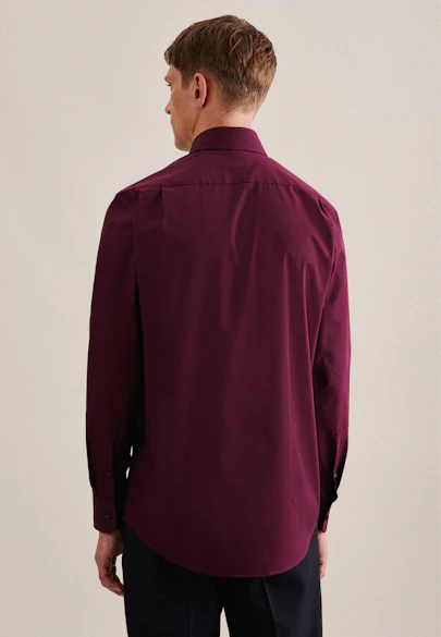 Regular Business Hemd Uni in Rot |  Seidensticker Onlineshop