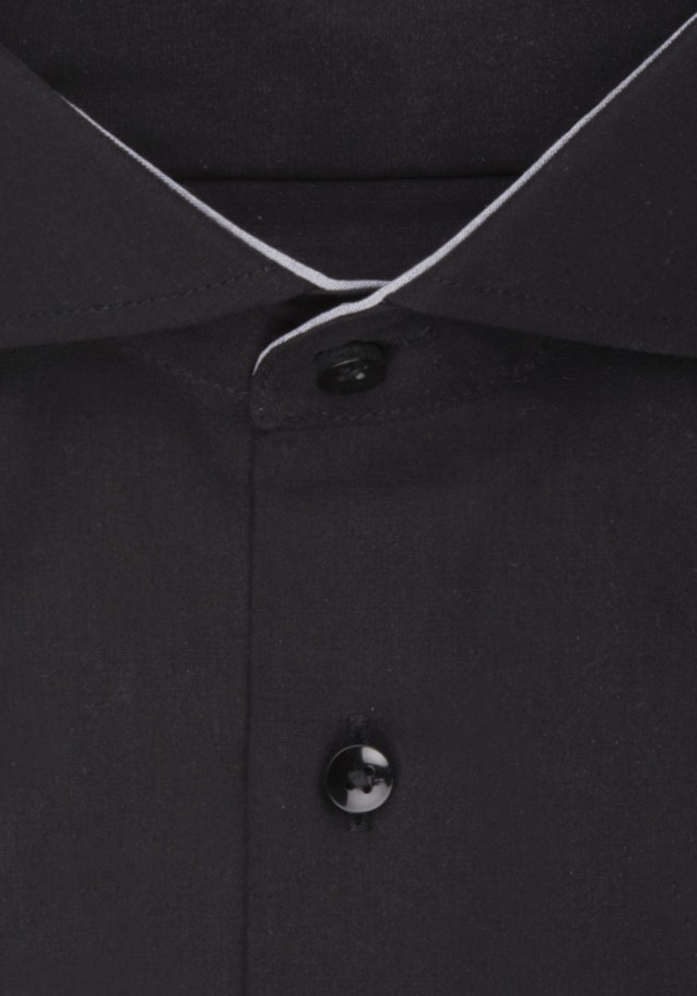 Regular Business Hemd Uni in Schwarz | Seidensticker Onlineshop