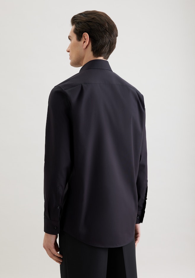 Regular Business Hemd Uni in Schwarz | Seidensticker Onlineshop