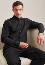 Regular Business Hemd Uni in Schwarz |  Seidensticker Onlineshop
