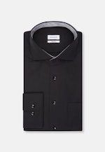 Regular Chemise d'affaires Uni in Noir |  Seidensticker Onlineshop