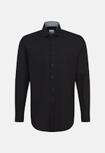Regular Business Hemd Uni in Schwarz |  Seidensticker Onlineshop