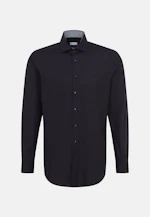 Regular Business shirt Uni in Black |  Seidensticker Onlineshop