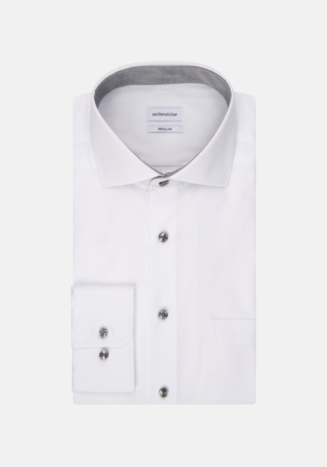 Regular Business Hemd Uni in Weiß | Seidensticker Onlineshop