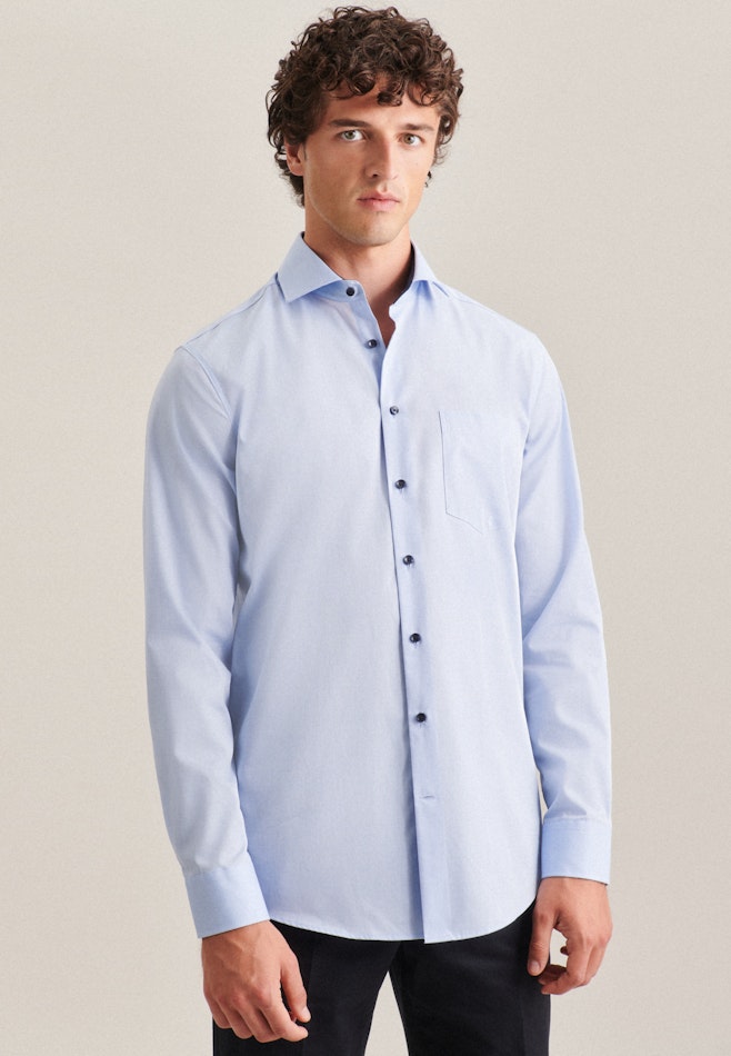 Regular Business shirt Uni in Light Blue | Seidensticker online shop