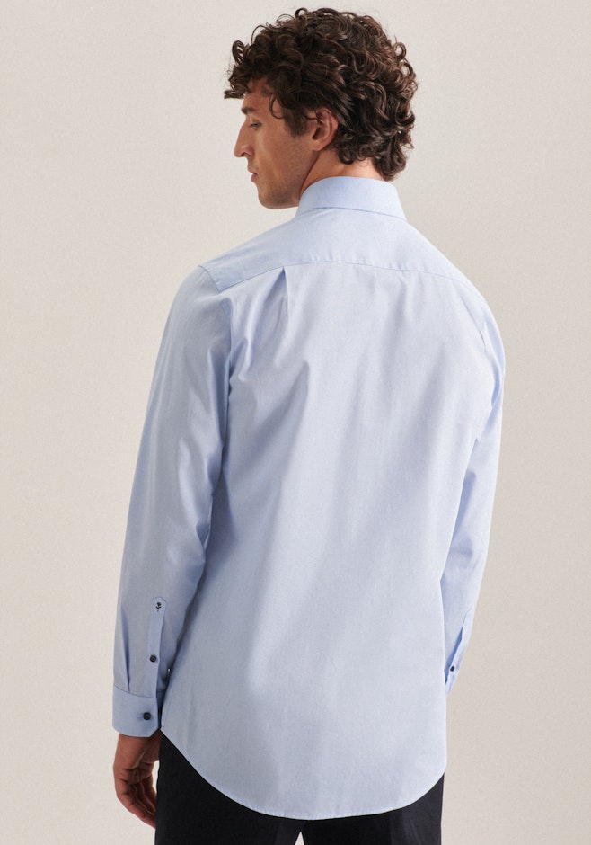 Regular Chemise d'affaires Uni dans Bleu Clair | Boutique en ligne Seidensticker