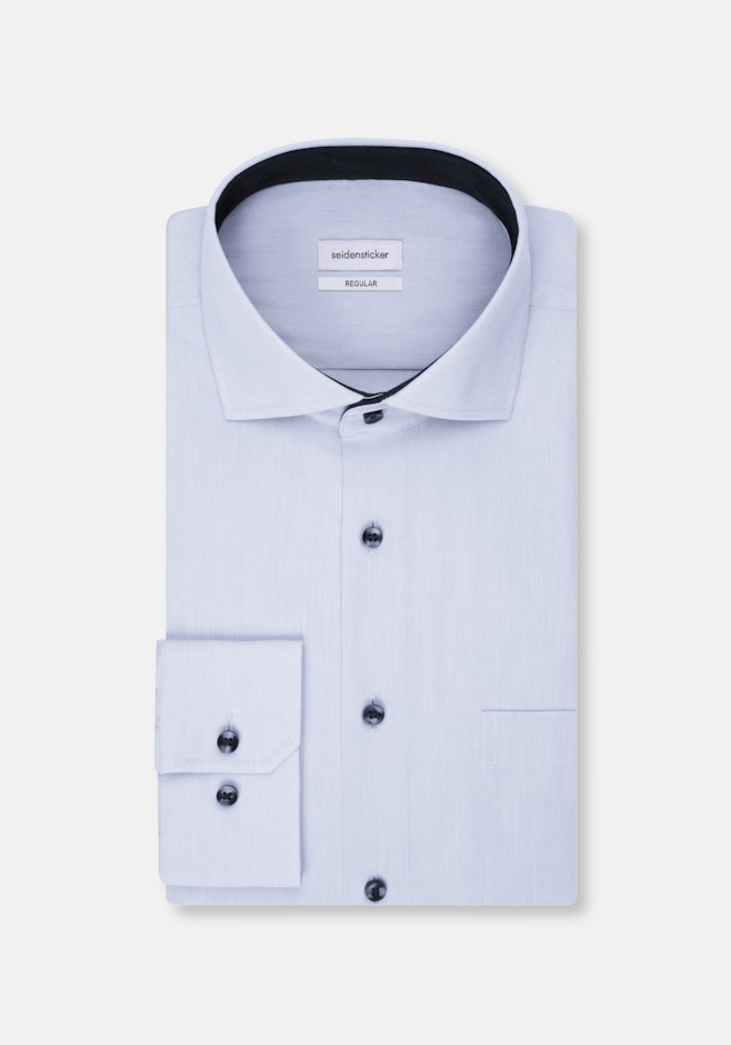 Regular Chemise d'affaires Uni dans Bleu Clair | Boutique en ligne Seidensticker