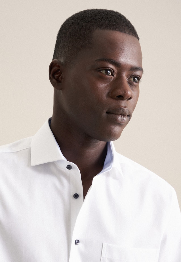 Regular Business Hemd Uni in Weiß |  Seidensticker Onlineshop