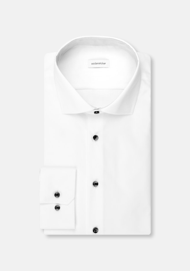 Regular Chemise d'affaires Uni dans Blanc | Boutique en ligne Seidensticker