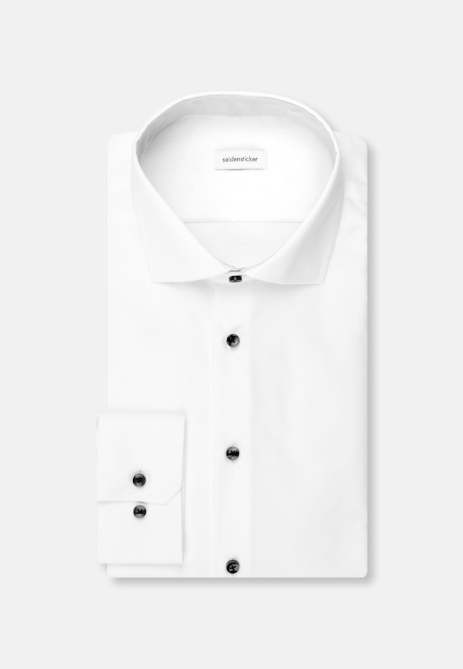 Regular Chemise d'affaires Uni dans Blanc | Boutique en ligne Seidensticker