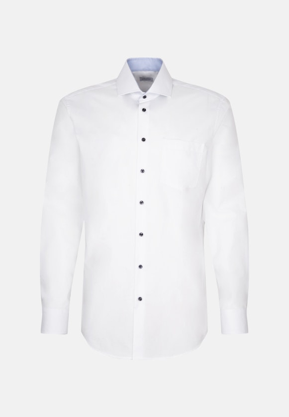 Regular Business Hemd Uni in Weiß |  Seidensticker Onlineshop