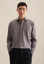 Regular Business Hemd Uni in Grau |  Seidensticker Onlineshop