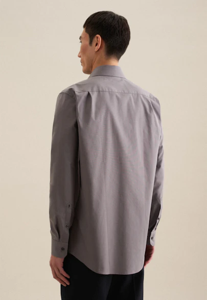 Regular Business Hemd Uni in Grau |  Seidensticker Onlineshop