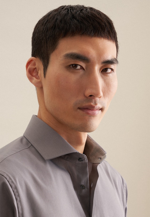 Regular Business Hemd Uni in Grau |  Seidensticker Onlineshop