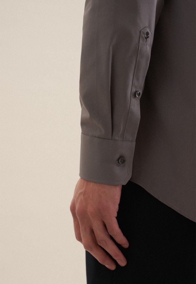 Regular Business Hemd Uni in Grau |  Seidensticker Onlineshop