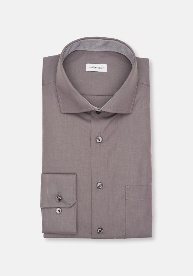 Regular Chemise d'affaires Uni dans Gris | Boutique en ligne Seidensticker