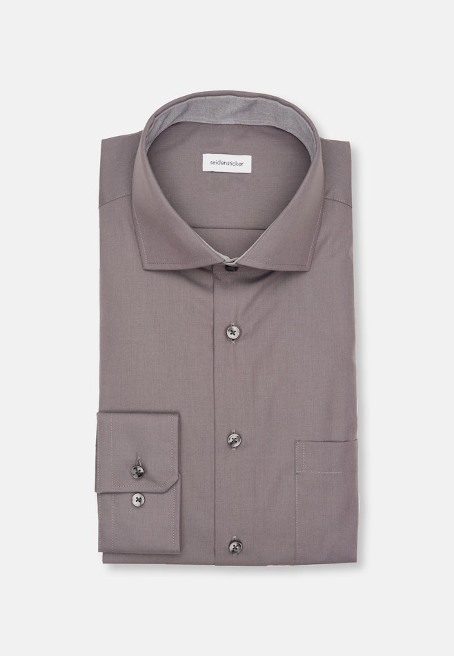 Regular Business Hemd Uni in Grau | Seidensticker Onlineshop