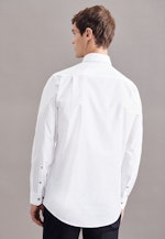 Chemise Business Regular Popeline Col Kent in Blanc |  Seidensticker Onlineshop