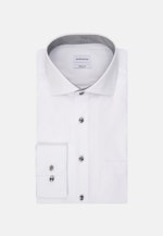 Chemise Business Regular Popeline Col Kent in Blanc |  Seidensticker Onlineshop