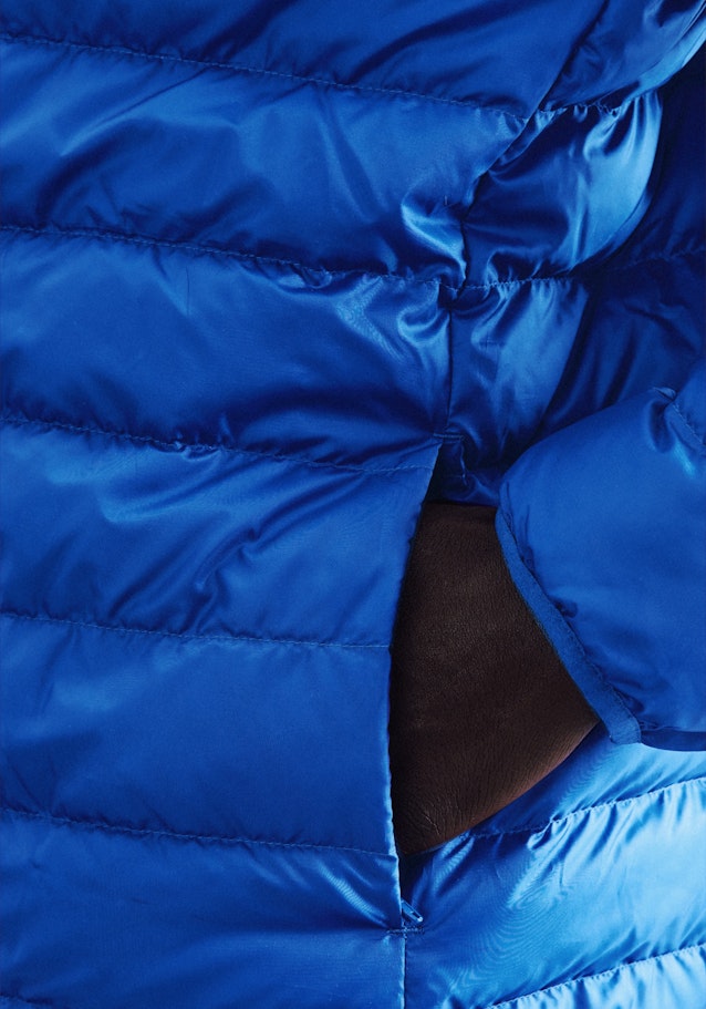 Veste en duvet Col Montant in Bleu Moyen |  Seidensticker Onlineshop
