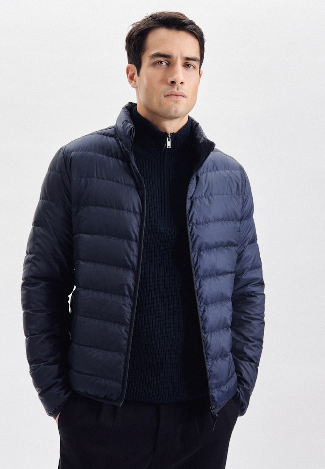 Stand-Up Collar Down jacket in Dark Blue | Seidensticker online shop