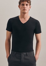 T-Shirt Uni in Schwarz |  Seidensticker Onlineshop