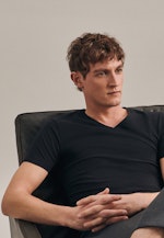 T-Shirt Uni in Schwarz |  Seidensticker Onlineshop