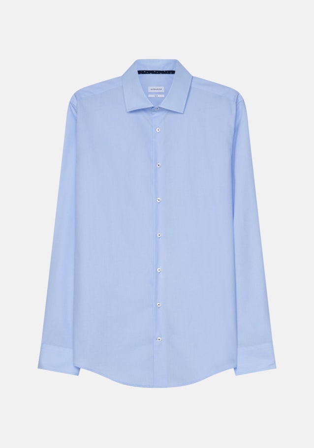 Slim Business Hemd Uni in Mittelblau | Seidensticker Onlineshop