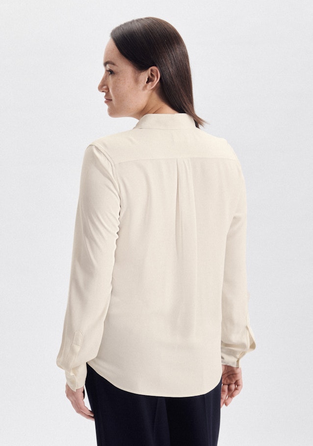 Long sleeve Crepe Shirt Blouse in Ecru | Seidensticker Onlineshop