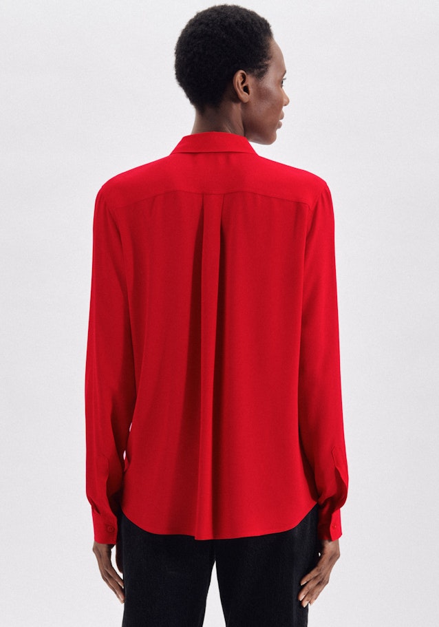 Long sleeve Crepe Shirt Blouse in Red | Seidensticker Onlineshop