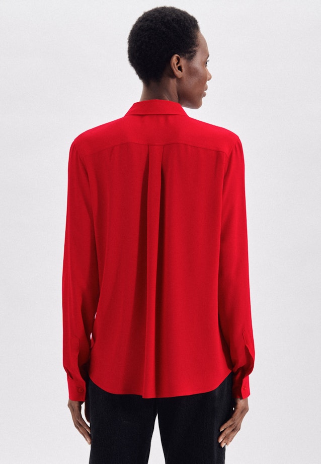 Long sleeve Crepe Shirt Blouse in Red | Seidensticker Onlineshop