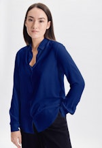 Shirt Blouse Uni in Medium Blue |  Seidensticker Onlineshop