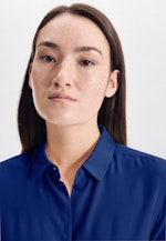 Shirt Blouse Uni in Medium Blue |  Seidensticker Onlineshop