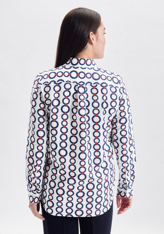 Chemisier Imprimé chaîne in Ecru |  Seidensticker Onlineshop