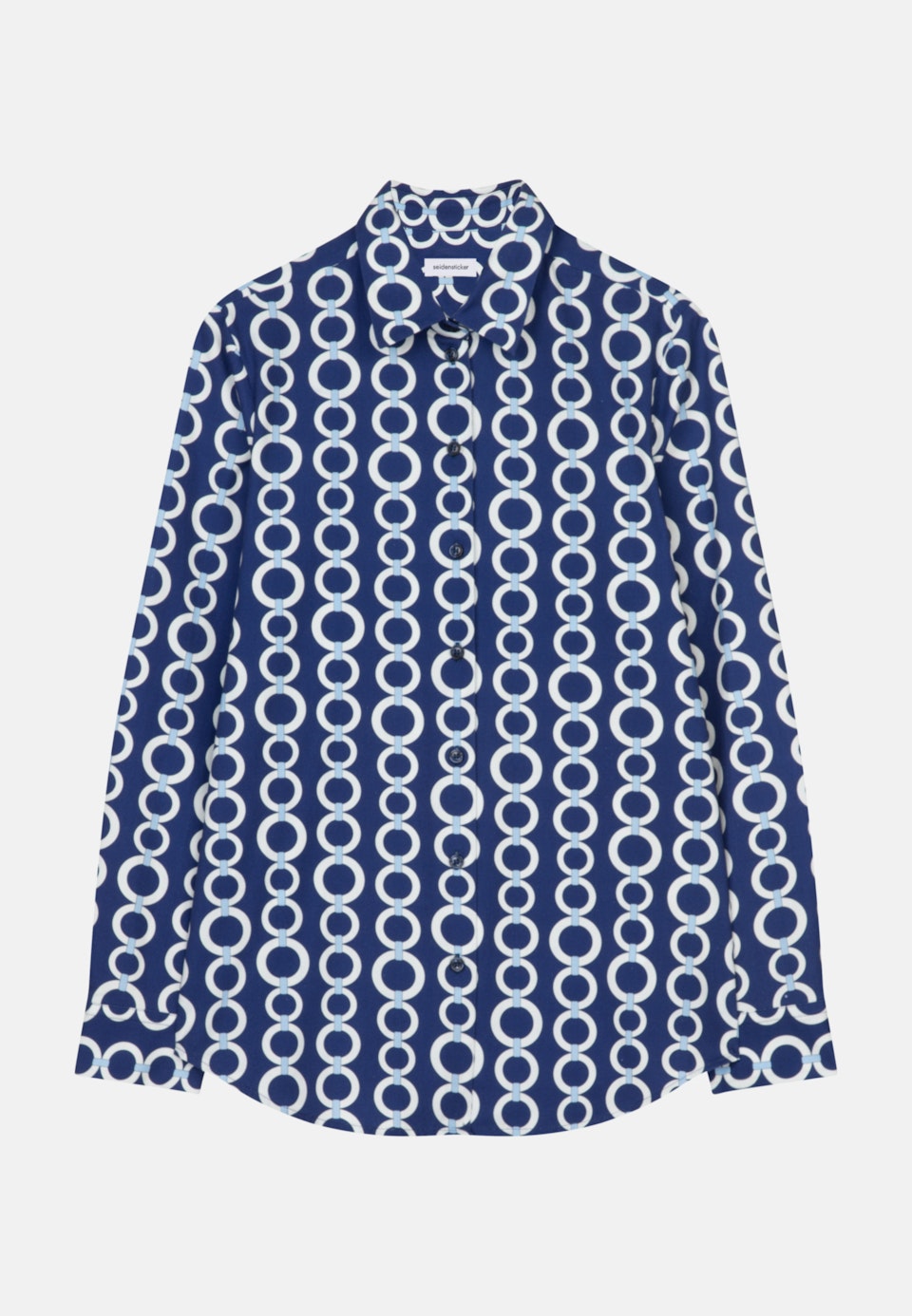 Gabardine Hemdbluse in Mittelblau | Seidensticker Onlineshop