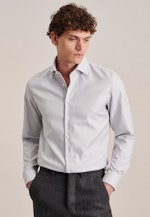 Chemise Business Slim Twill (sergé) Col Kent in Grau |  Seidensticker Onlineshop