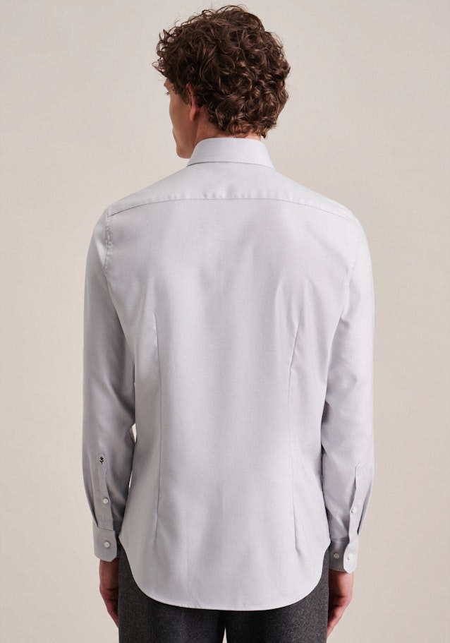 Slim Chemise d'affaires Uni in Grau | Seidensticker Onlineshop