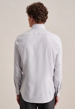 Chemise Business Slim Twill (sergé) Col Kent in Grau |  Seidensticker Onlineshop