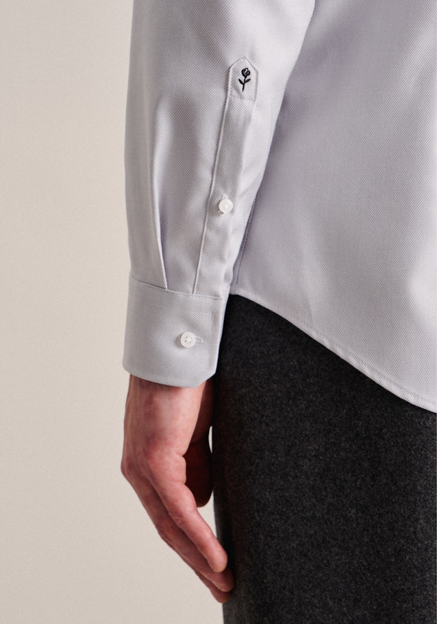 Slim Chemise d'affaires Uni in Grau | Seidensticker Onlineshop