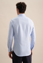 Chemise Business Slim Twill (sergé) Col Kent in Bleu Clair |  Seidensticker Onlineshop