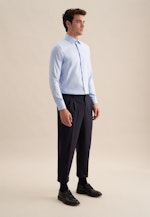 Chemise Business Slim Twill (sergé) Col Kent in Bleu Clair |  Seidensticker Onlineshop