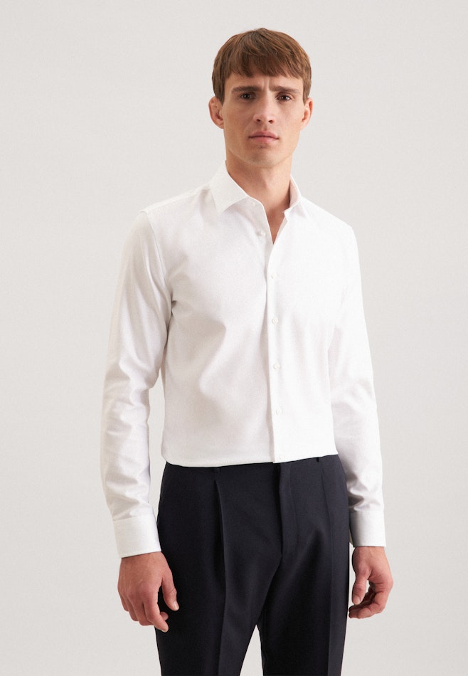 Slim Business shirt Uni in White | Seidensticker online shop