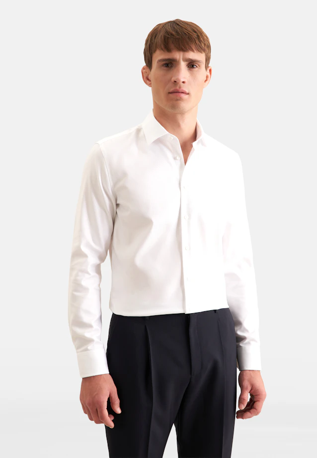 Slim Business shirt Uni in White |  Seidensticker Onlineshop