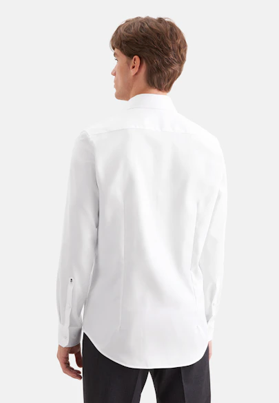 Slim Business Hemd Uni in Weiß |  Seidensticker Onlineshop