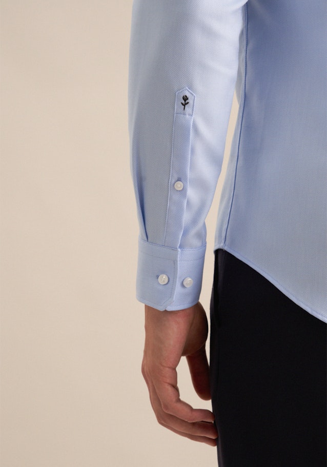 Slim Chemise d'affaires Uni in Bleu Moyen | Seidensticker Onlineshop