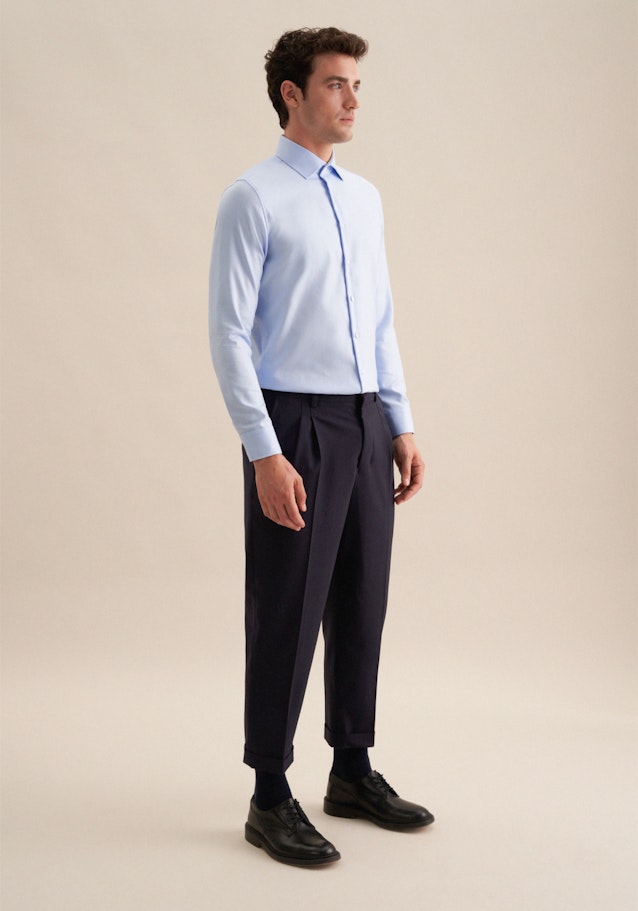 Slim Chemise d'affaires Uni in Bleu Moyen | Seidensticker Onlineshop