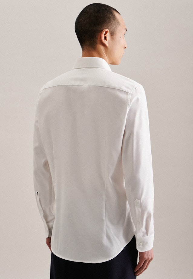 Easy-iron Twill Business Shirt in Slim with Kent-Collar in Ecru |  Seidensticker Onlineshop