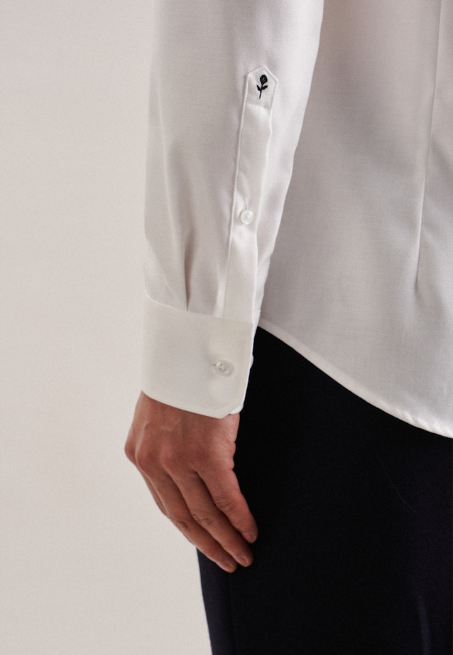 Easy-iron Twill Business Shirt in Slim with Kent-Collar in Ecru |  Seidensticker Onlineshop